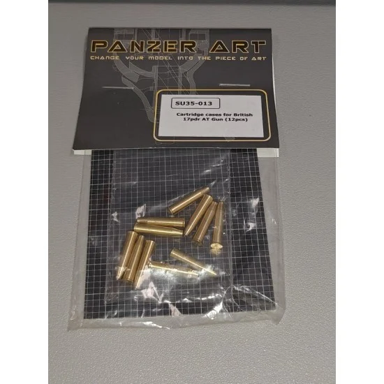Panzer Art SU35-013-OLD 1/35 British 17pdr AT Gun Cartridge Cases (12pcs)