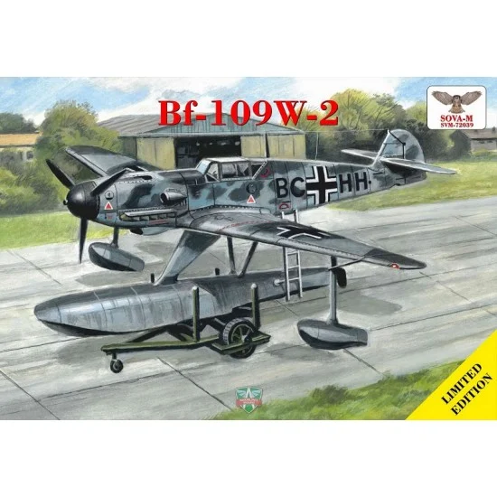 Sova-M 72039 1/72 Messerschmitt Bf-109 W-2 w/Beach Trolley