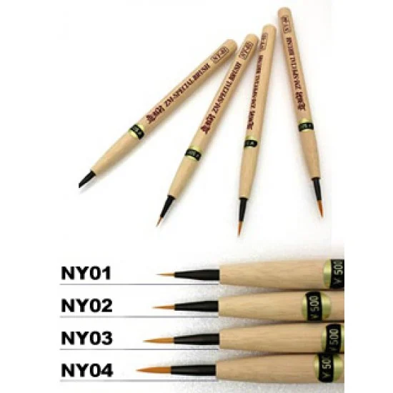 Zoukei Mura HS300 Face Painting Brush NY #01 Brown - Hobby & Model Paints