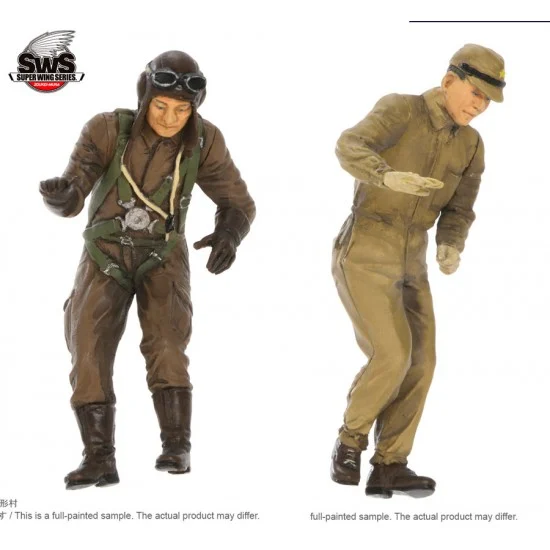Zoukei Mura SWS13-F05 1/32 Ki-45 Kai Tei Toryu Boarding Set: Pilot & Mechanic (2 figures)