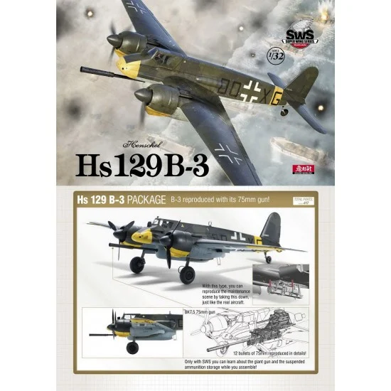 Zoukei Mura SWS19 1/32 Henschel Hs 129 B-3 Attacker