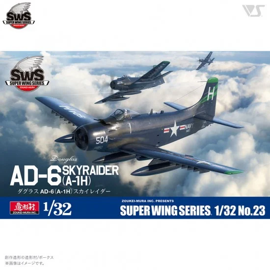Zoukei Mura SWS23 1/32 Douglas AD-6 (A-1H) Skyraider Attack Aircraft