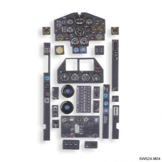 Zoukei Mura SWS24-M04 1/32 Ho 229 B 3D Acrylic Instrument Panels Set for Zoukei Mura kit