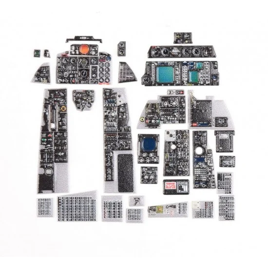 Zoukei Mura SWS48-14-M02 1/48 F-4G 3D Acrylic Instrument Panels Set for Zoukei-Mura #SWS48-14