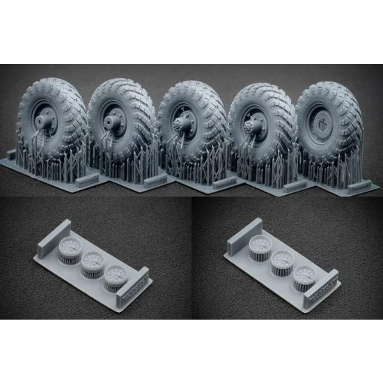 ScaleX WM35005S 1/35 Modern GAZ-66 Sagged Wheel set for Trumpeter kits