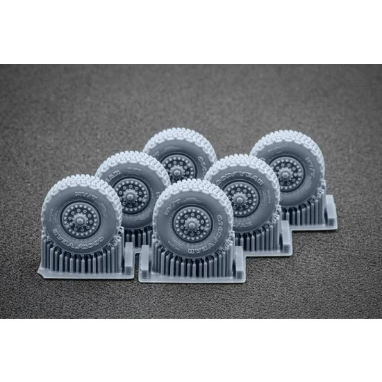 ScaleX WM72002 1/72 Modern HIMARS Ordinary Wheel set for Meng/Foreart kits - Military Vehicles & Tanks