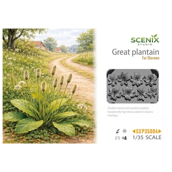 SCENIX Studio P35004 1/35 Great Plantain for Diorama (8pcs) - Scenics & Diorama