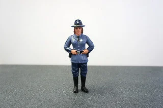 State Trooper Sharon Figure For 1:24 Diecast Model Cars by American Diorama - Accessories