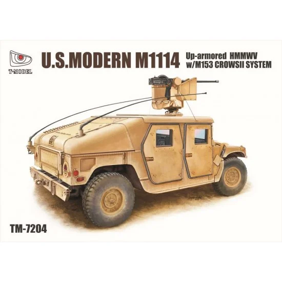 Galaxy Hobby T-MTM7204 1/72 Modern US M1114 Up-armoured HMMWV w/M153 Crows ll System