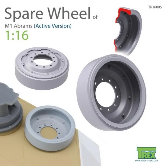 T-Rex Studio R16005 1/16 M1 Abrams Spare Wheel Set (Active Version)