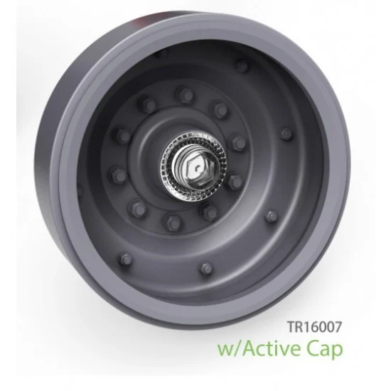 T-Rex Studio R16007 1/16 M1 Abrams Road Wheel w/Active Cap Set for Tamiya kits