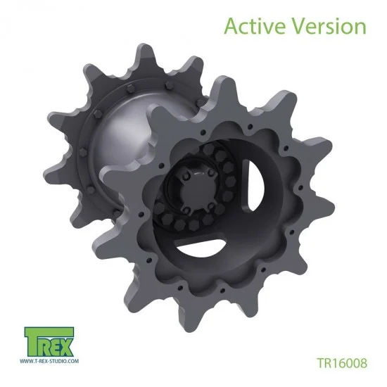 T-Rex Studio R16008 1/16 M1 Abrams Drive Sprocket Set (Active Version)