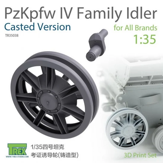 T-Rex Studio R35038 1/35 PzKpfw IV Family Idler Casted Version Set for All Brands