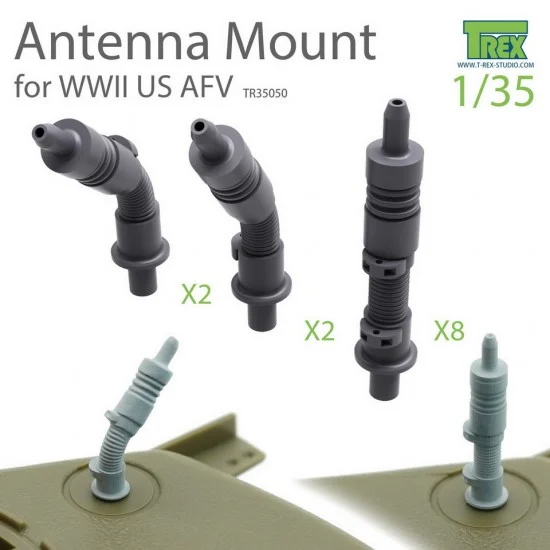 T-Rex Studio R35050 1/35 WWII US AFV Antenna Mount Set