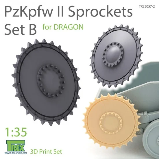 T-Rex Studio R35057-2 1/35 PzKpfw II Sprockets Set B for Dragon kits