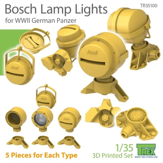 T-Rex Studio R35100 1/35 Bosch Lamp Lights for WWII German Panzer