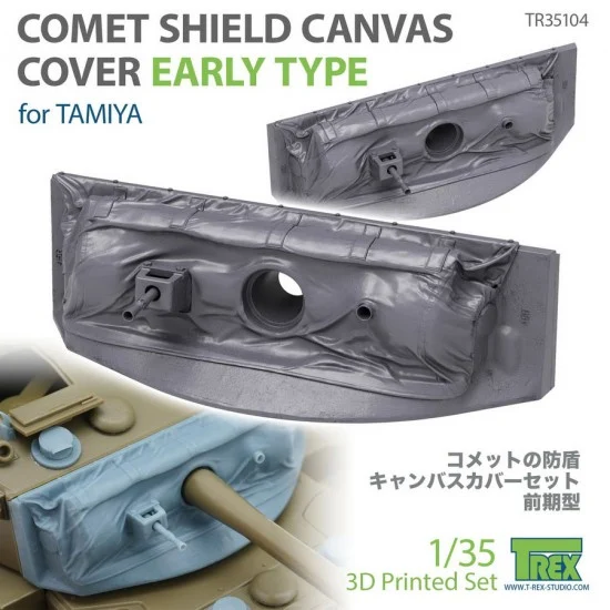 T-Rex Studio R35104 1/35 Comet Shield Canvas Cover Early Type for Tamiya kits