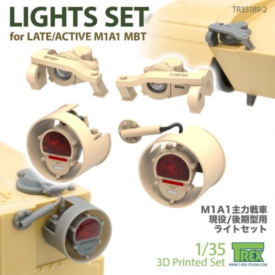 T-Rex Studio R35189-2 1/35 Lights set for Late/Active M1A1