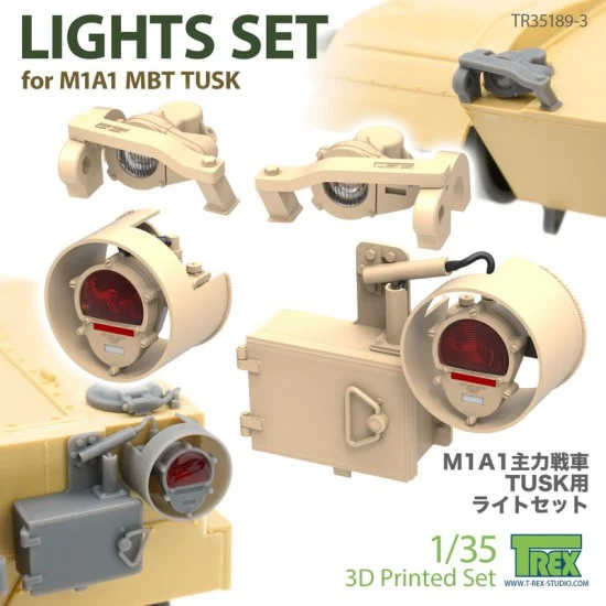 T-Rex Studio R35189-3 1/35 Lights set for M1A1 TUSK