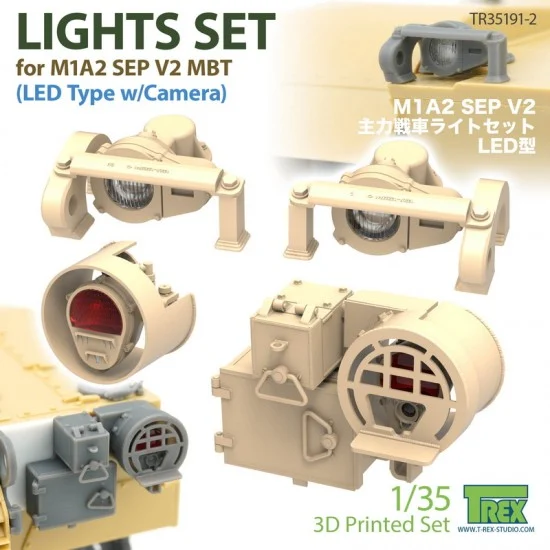 T-Rex Studio R35191-2 1/35 Lights set for M1A2 SEP V2 (LED Type with Camera)