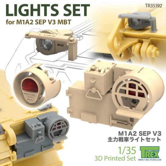 T-Rex Studio R35192 1/35 Lights set for M1A2 SEP V3