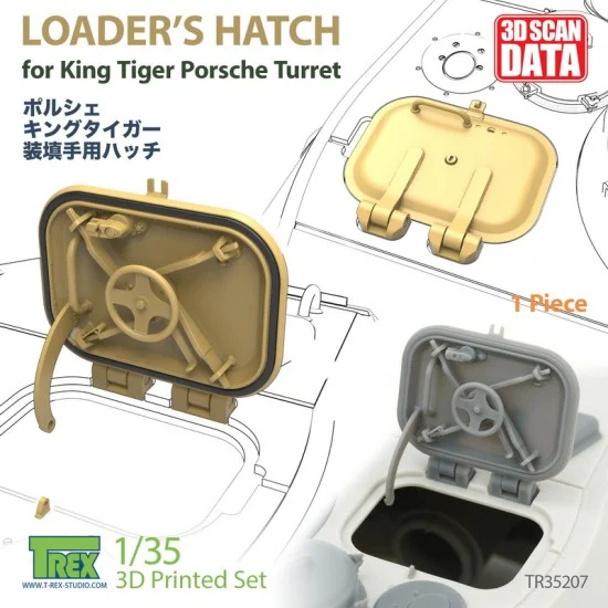 T-Rex Studio R35207 1/35 Loader's Hatch for King Tiger Porsche Turret