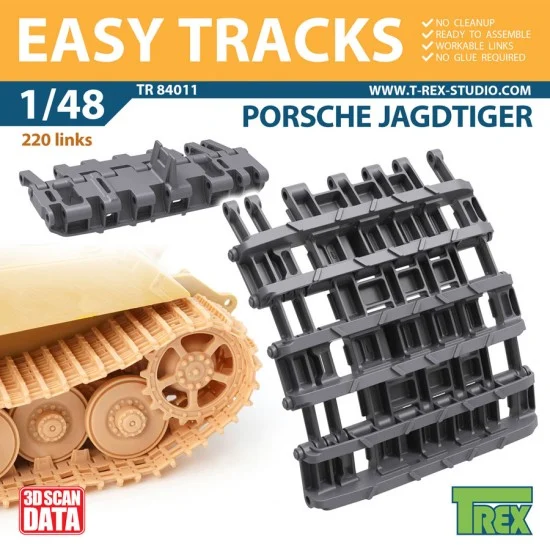 T-Rex Studio R84011 1/48 Porsche Jagdtiger Tracks