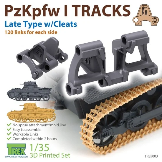 T-Rex Studio R85003 1/35 PzKpfw I Tracks Late Type w/Cleats for Ausf.A/B