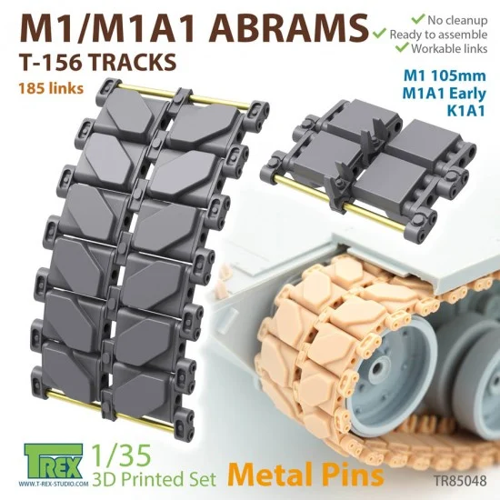 T-Rex Studio R85048 1/35 M1 Abrams T156 T-Racks (metal pins)