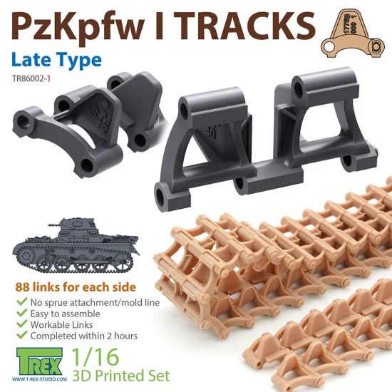 T-Rex Studio R86002-1 1/16 PzKpfw I Tracks Late Type for Ausf.A