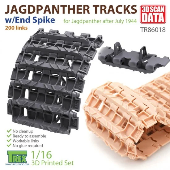 T-Rex Studio R86018 1/16 Jagdpanther Tracks with End Spike