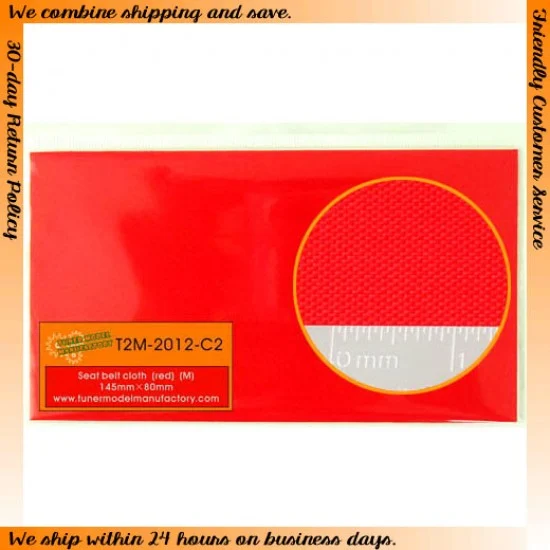 T2M 2012C2 Seat Belt Cloth (Red) 145mm x 80m - Model Cars