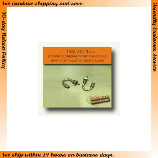 T2M 3013 4.5mm 180 Degree Swivel Hose Ends(2pcs) - Model Cars