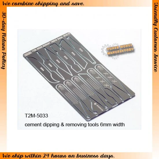 T2M 5033 Cement Dipping & Removing Tools (6mm Width) - Hobby Tools & Supplies