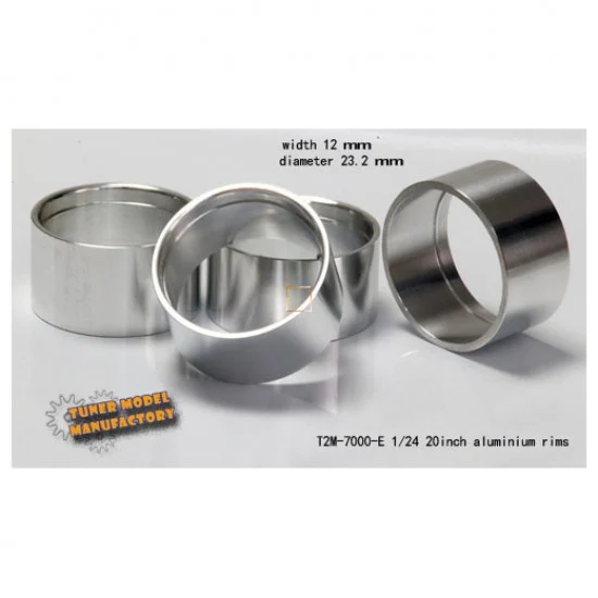 T2M 7000-E 1/24 20inch Aluminium Rims (E) (12mmx23.2mm, 4pcs)
