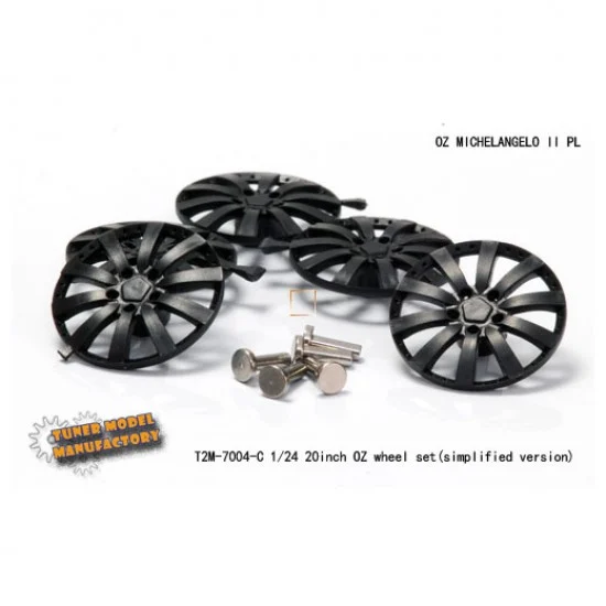 T2M 7004-C 1/24 20inch OZ Michelangelo II PL Wheels set (Simplified Version)