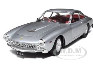 Ferrari 250 GT Berlinetta Lusso RHD (Right Hand Drive) (Eric Clapton's Car) Silver with Red Interior "Elite Edition" Series 1/18 Diecast Model Car by Hot Wheels - Ferrari Models