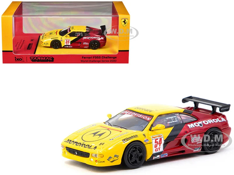 Ferrari F355 Challenge #54 Matt Drendel "World Challenge Series" (2000) "Hobby64" Series 1/64 Diecast Model Car by Tarmac Works - Ferrari Models