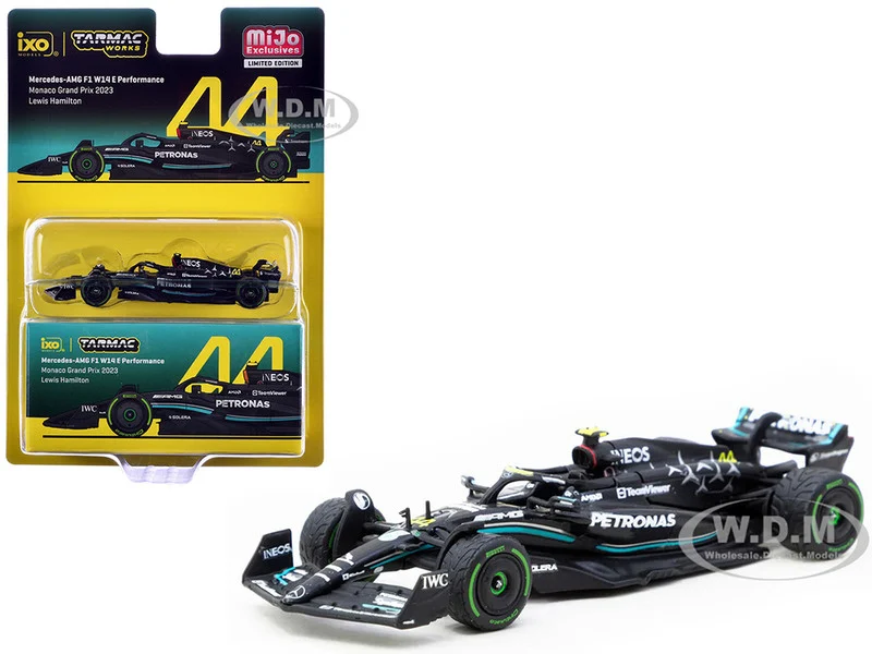 Mercedes-AMG F1 W14 E Performance #44 Lewis Hamilton Formula One F1 "Monaco GP" (2023) "Global64" Series 1/64 Diecast Model Car by Tarmac Works