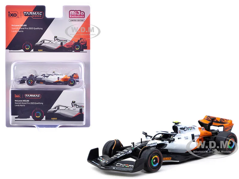McLaren MCL60 #4 Lando Norris 3rd Place Formula One F1 "Spanish GP Qualifying" (2023) "Global64" Series 1/64 Diecast Model by Tarmac Works - Formula 1 Models