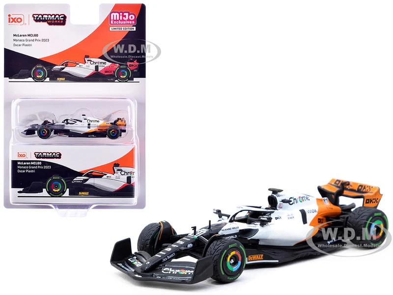 McLaren MCL60 #81 Oscar Piastri Formula One F1 "Monaco GP" (2023) "Global64" Series 1/64 Diecast Model Car by Tarmac Works - Formula 1 Models