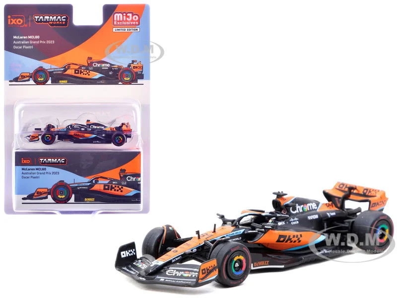 McLaren MCL60 #81 Oscar Piastri Formula One F1 "Australian GP" (2023) "Global64" Series 1/64 Diecast Model Car by Tarmac Works - Formula 1 Models