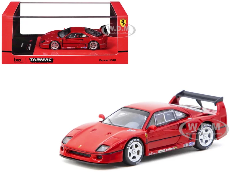 Ferrari F40 Red "Road64" Series 1/64 Diecast Model by Tarmac Works - Ferrari Models