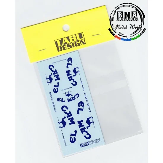TABU Design 12017 Decals for 1/12 Williams FW14B Renault (Optional) for Tamiya #12029 - Model Cars