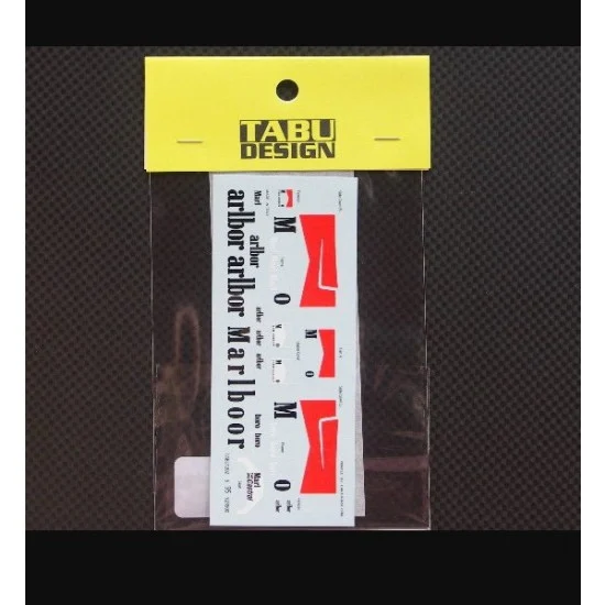 TABU Design 12025 1/12 Yamaha YZR500 1995 Sponsor Decal - Model Motorcycles