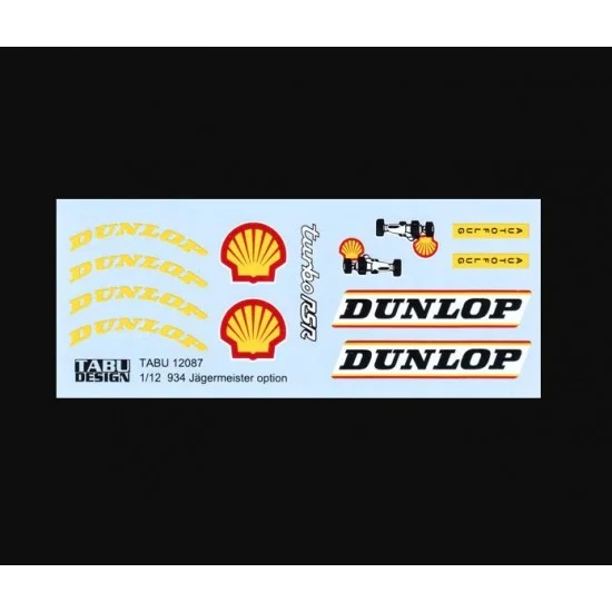 TABU Design 12087 1/12 934 "Jagermeister" option Decals for Tamiya kits - Model Motorcycles
