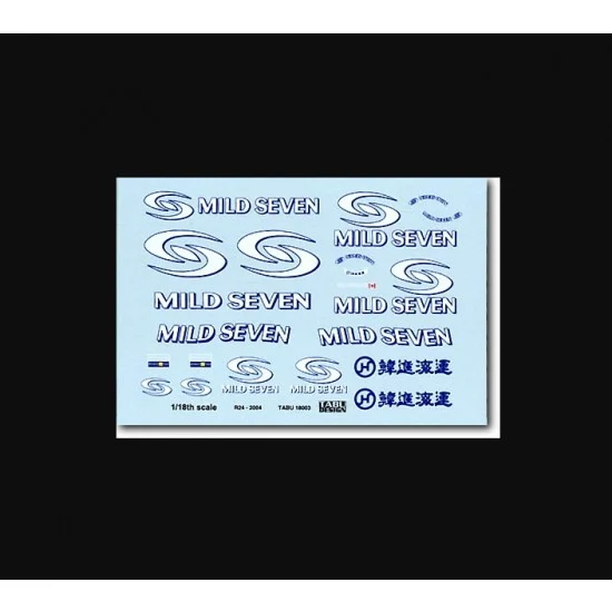 TABU Design 18003 1/18 Renault R24 'Mild Seven' Decal - Model Cars