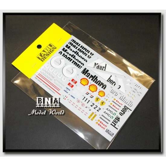 TABU Design 20024B 1/20 F2001 Full Sponsor [2002 Version] Decals for Tamiya 20052 - Model Cars