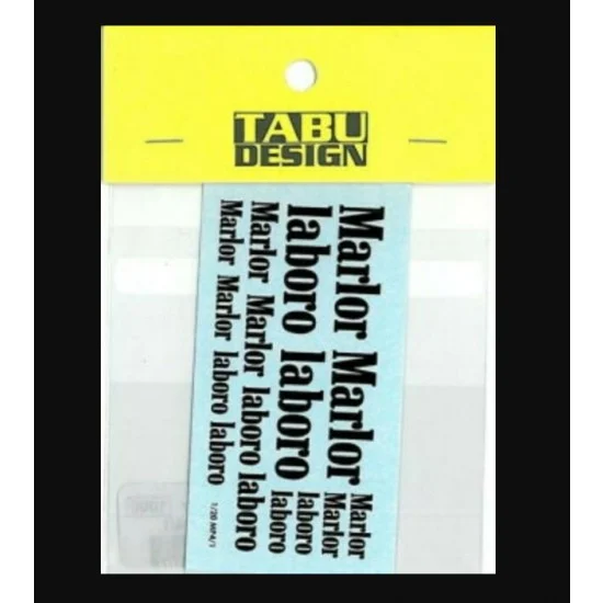 TABU Design 20037 1/20 McLaren MP4/1 Sponsor Decal - Model Cars