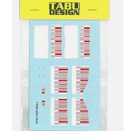 TABU Design 20044 1/20 Ferrari F2008 Sponsor 'M Barcodes' Decal - Model Cars
